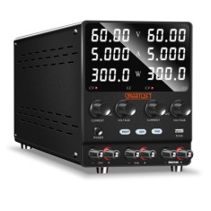 0-60V/5A-120V/5A-60V/10A Ayarlanabilir Dc Güç Kaynağı Voltaj Regülatörü Çift Çıkışlı SİYAH