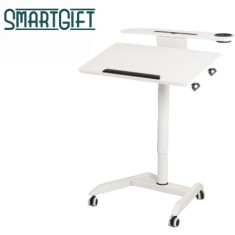 Yüksekliği ve Eğimi Ayarlanabilen Çalışma Masası Laptop Sehpası (BEYAZ)